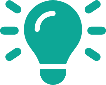 A green light bulb is in the middle of a black and white background.